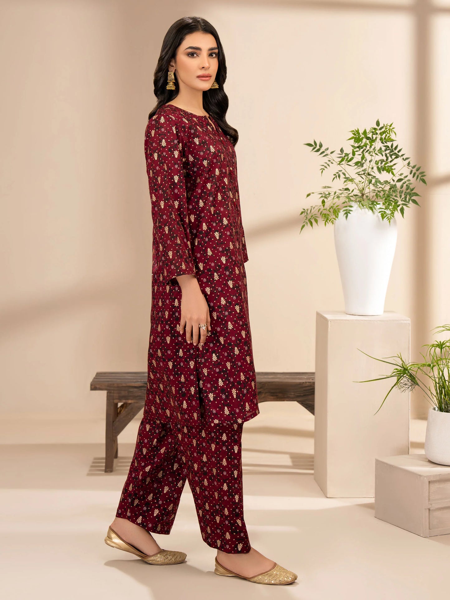 rayyan maroon 3d printed 2 pcs