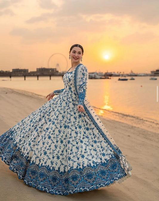 WHITE BLUE PEARL MAXI 3 PCS