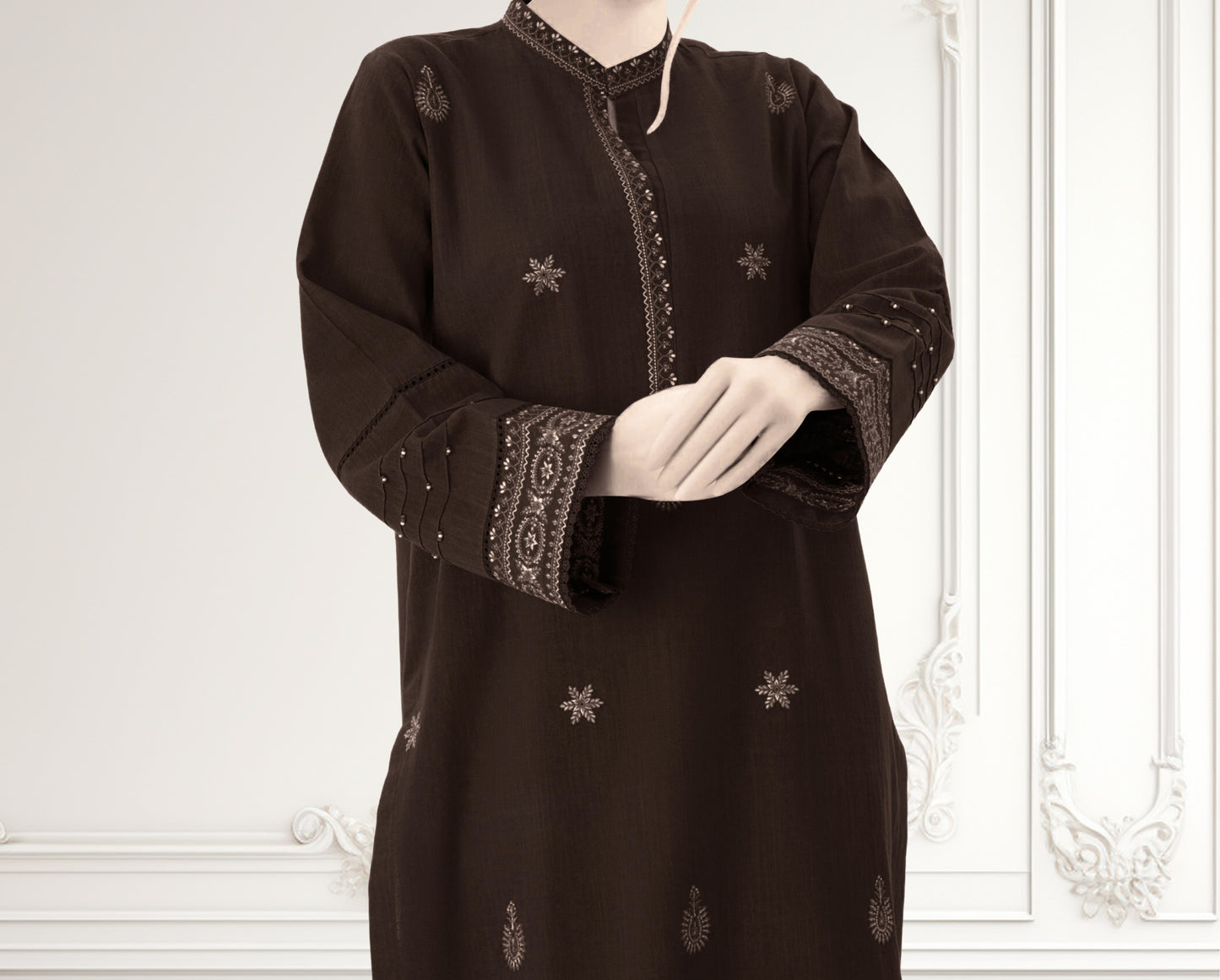 nafasat brown 2 piece