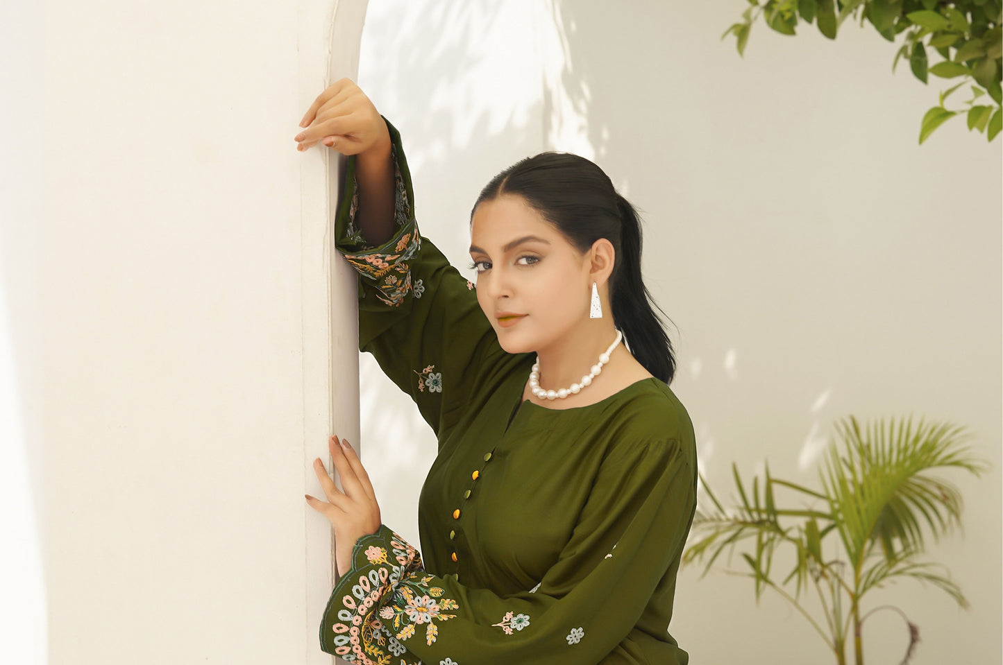 HUMA GREEN TWO PIECE