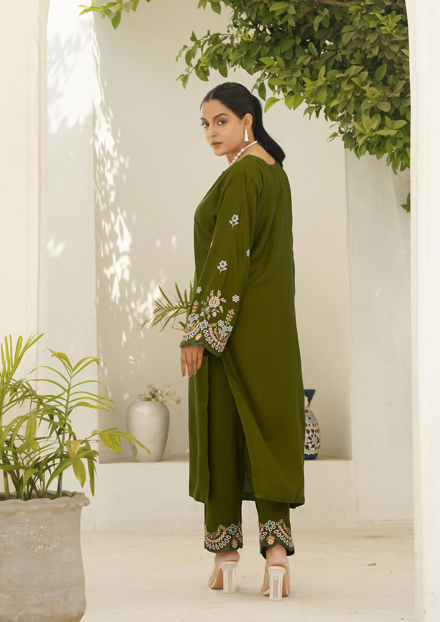 HUMA GREEN TWO PIECE