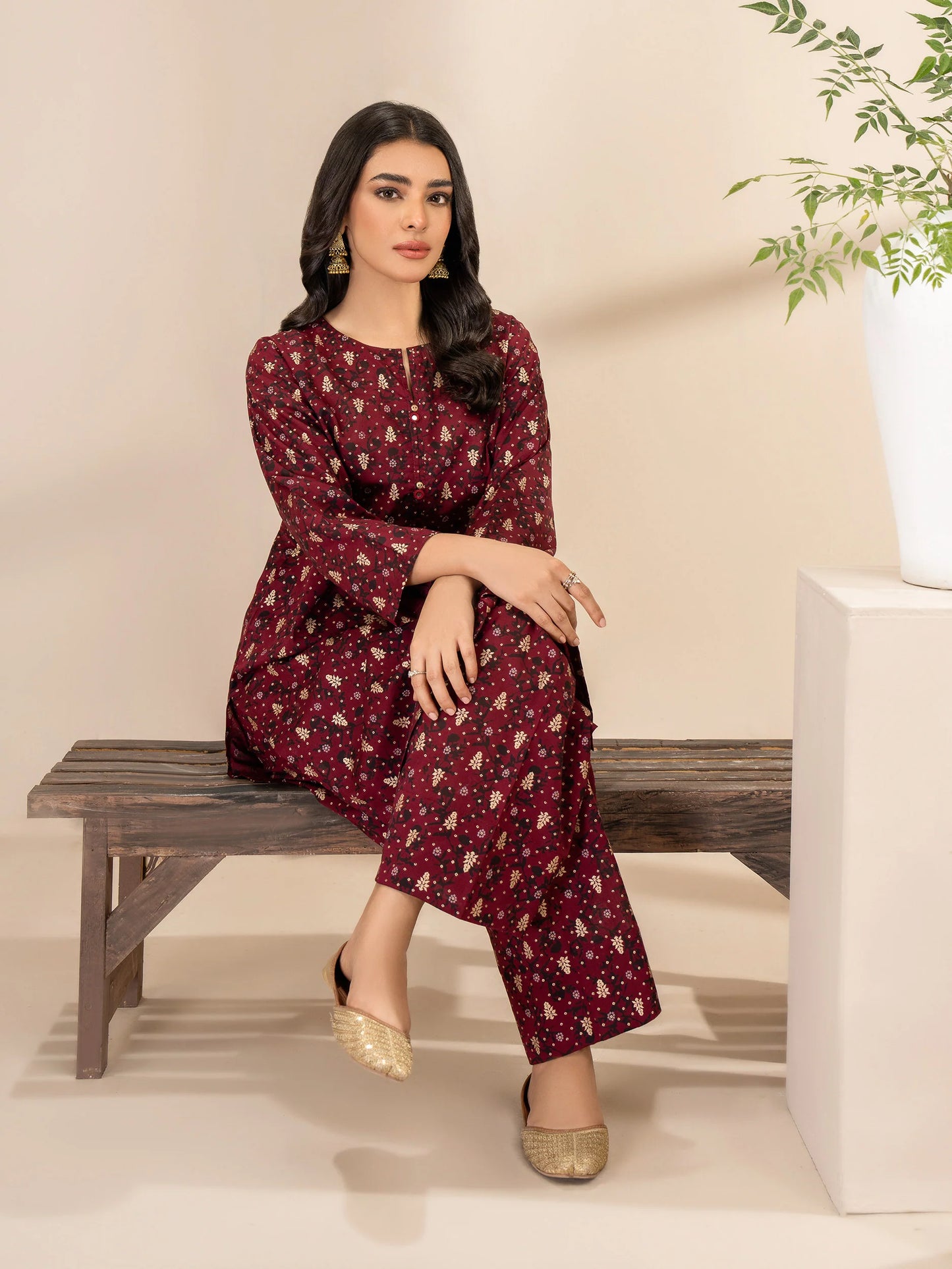 rayyan maroon 3d printed 2 pcs