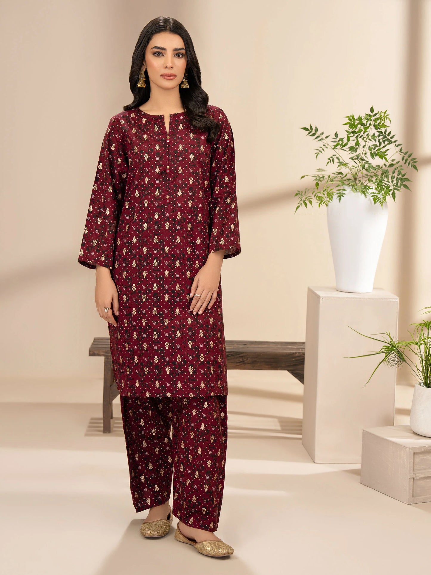 rayyan maroon 3d printed 2 pcs